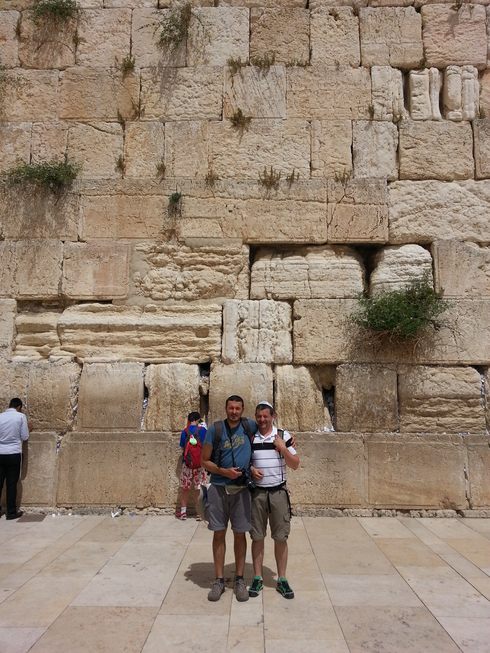 Moshe et Rabbi proches du mur des lamentations à Jérusalem - l'autre ailleurs en Israël et Palestine