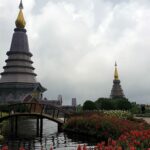 le site de Queen's Pagoda à Doi Inthanon.