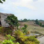 des fermes et des rizières de retour de Doi Inthanon, vers Chiang Mai.