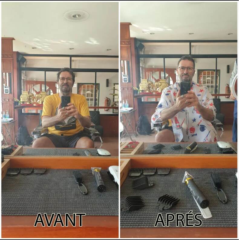 coiffeur chiang mai avant apres