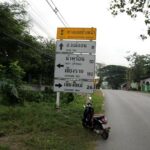 en allant vers les sources chaudes de San Kamphaeng à 35 km de Chiang Mai.