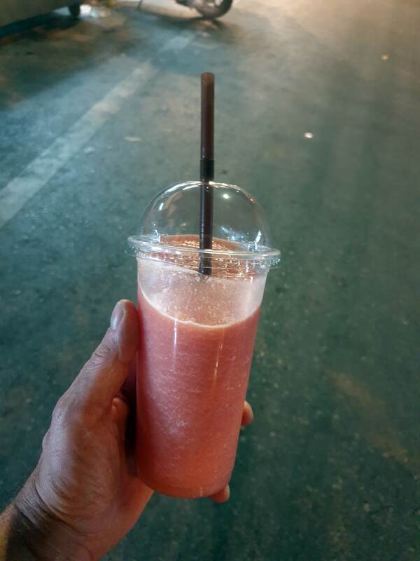 un smoothie de pasteque a chiang mai